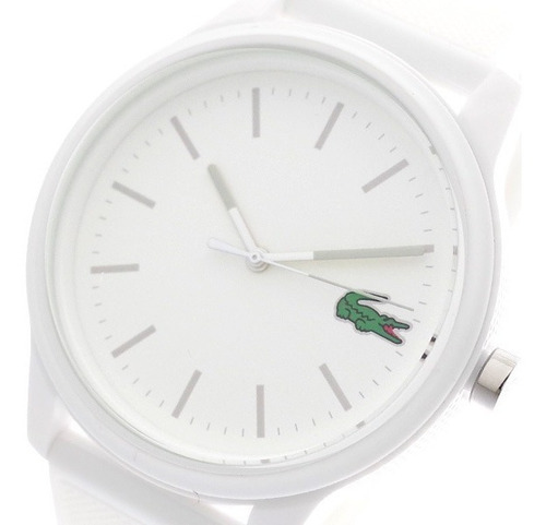 Relógio Lacoste Masculino Esportivo Branco Original Borracha