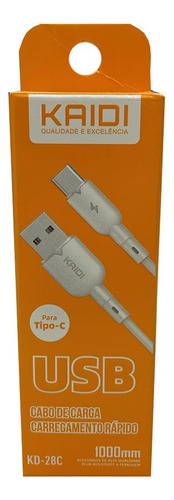 Kaidi Carregador Usb Tipo C*rapido Kd-28 C