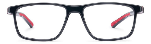 Armazon B-flex B-great Black Red Con Sobrepuesto Solar Sobrepuesto Polarizado Gris Oscuro