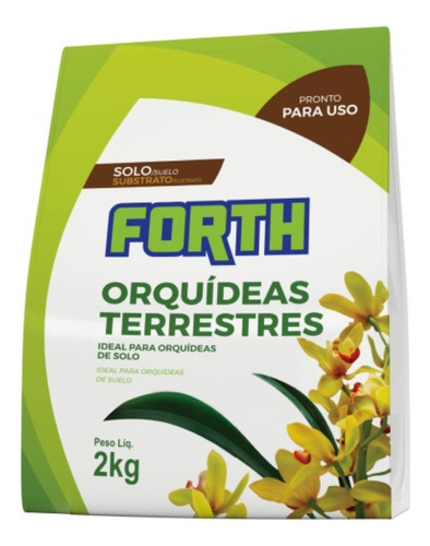Forth Substrato Orquideas Terrestre Saco 2kg - 1 Unidade