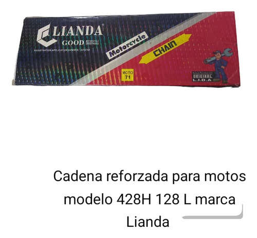 Cadena Reforzada 428h-128l Dorada, Marca Lianda
