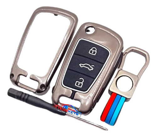 Yaa Qc Funda Llave Control Jac Sei2 Sei3 Sei4 3 Botones Flip