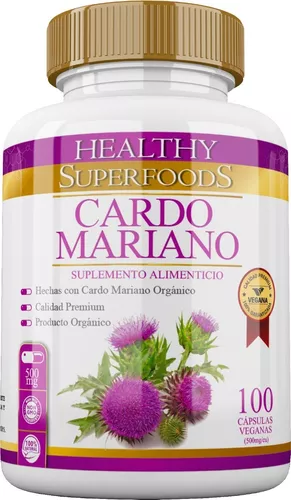 Healthy Superfoods Cardo Mariano capsulas 500mg Sabor Natural