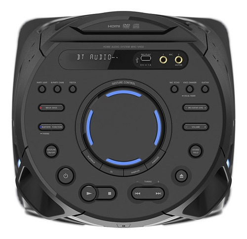 Imagen 5 de 5 de Parlante Bluetooth Sony Mhc-v43 Equipo De Musica Dvd Hdmi