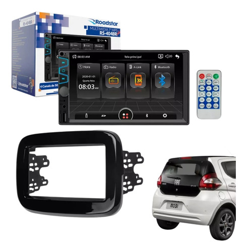 Kit Multimidia Mp5 7 Polegadas Fiat Mobi 2016 2017 2018 2019