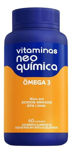 Kit 4x Vitamina Ômega 3 Epa Dha 60 Cápsulas - Neo Química