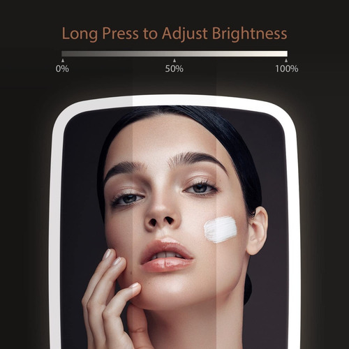 Imagen 8 de 10 de Espejo De Maquillaje Pantalla Táctil Y Luces Led Recargable