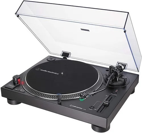 Bandeja Tocadiscos Audio Technica Lp120x Usb Negra Con Pitch