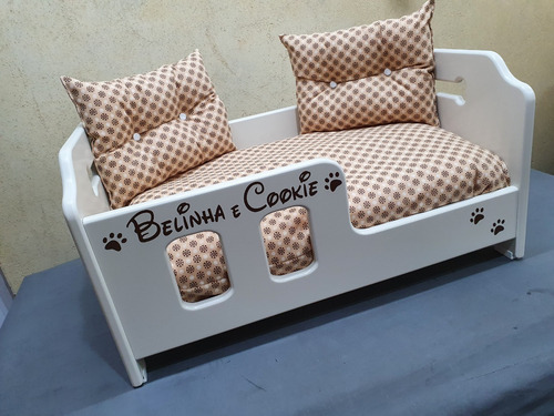Berço Para Cães,cama Madeira,caminha,-tamanho G 80x55