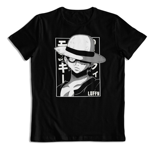 Polera De Algodon Estampada Monkey D Luffy One Piece Fanart