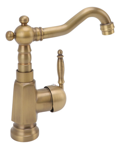 Grifo Para Lavabo De Baño, Latón Envejecido, Grifo Mezclador