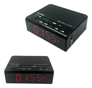 Radio Reloj Led Despertador Digital De Mesa Bluetooth Fm