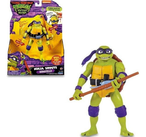 Tortugas Ninja Ninja Shouts C/ Accesorios Y Sonido Donatello