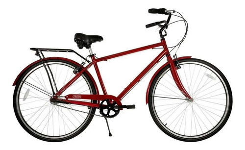Bicicleta Paseo Rodado 28 Philco Toscana Portapaquete - Rex Color Rojo