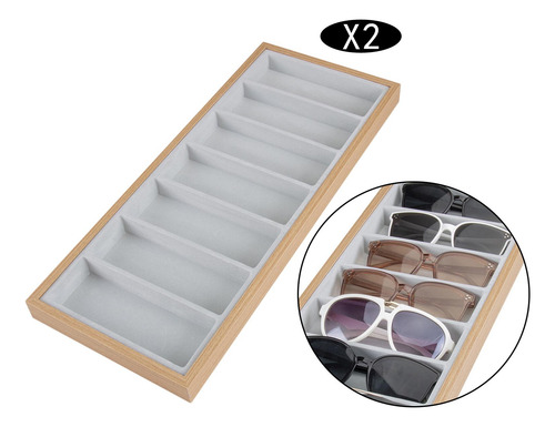 2x Caja Organizadora Para Gafas De Estuche Para