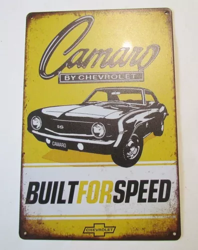 Poster Anuncio Cartel Decoracion Chevrolet Camaro Clasico