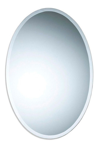 Espejo Baño Ovalado Biselado 49x69 Reflejar Moderno