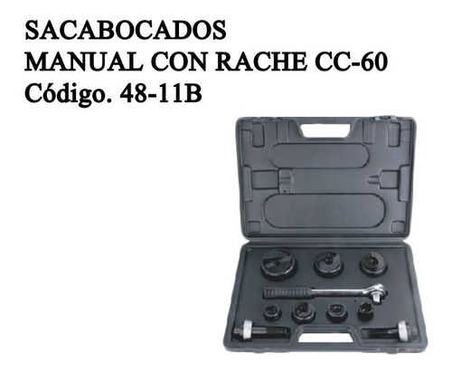 Sacabocados Manual Con Rache Cc-60 Oferta