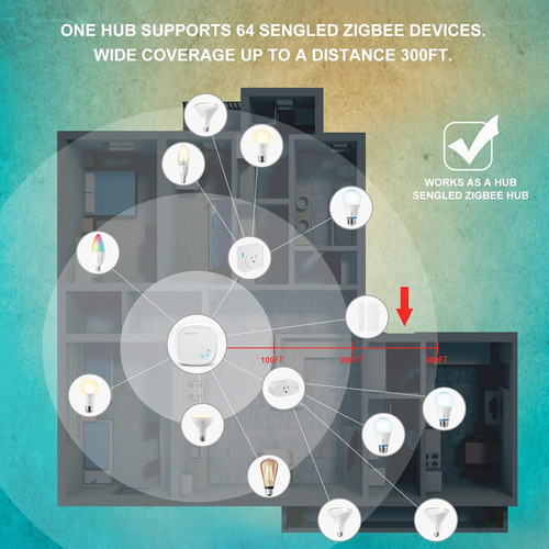 Bombilla Inteligente Sengled Zigbee, Requiere Un Hub Inte...