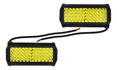 Par Faros Barra 48 Led Luz Alta Baja Fija Estrobo Aux. 4x4