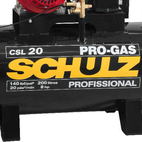 Compressor A Gasolina 8hp 20 Pes 200 Litro Schulz Pro-gas