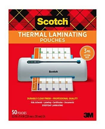 Papel Para Plastificar Scotch Thermal Laminating Pouches, 8.