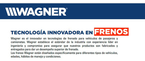 Balatas Delanteras Ceramic Wagner Para Suzuki Swift 1.4 2013