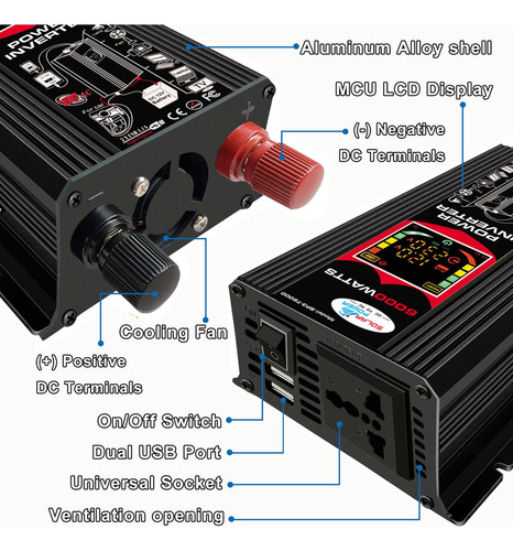 // Potencia De Alta Frecuencia 6000w Del Inversor De Onda