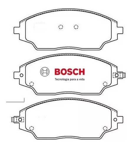Pastilha De Freio Dianteira Celta 1.0 2014 2015 Bosch Bb42