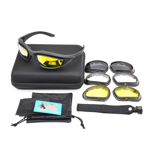 Polarized Uv400 Tactical Goggles C5 culos De Tiro 4 Lens