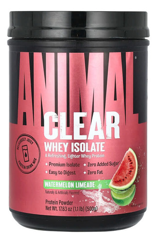 Animal Clear Whey Isolate 500g Sabor Watermelon Limeade