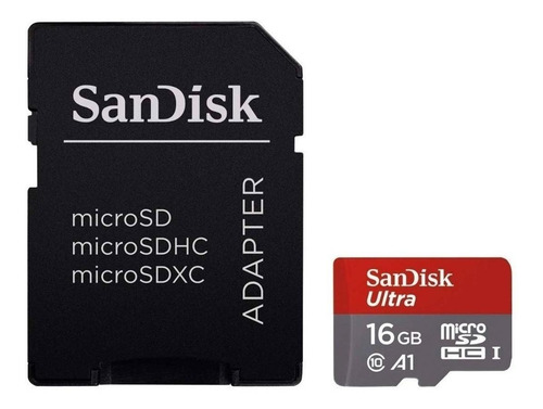 Imagen 3 de 5 de Tarjeta de memoria SanDisk SDSQUAR-016G-GN6MA Ultra con adaptador SD 16GB