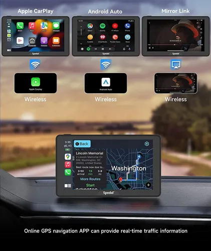 Estéreo Portátil Spedal Cl786 Con Carplay Y Android Auto