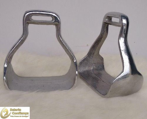 Kit Montaria Estribo De Aluminio + Loro Forrado Inox P Selas