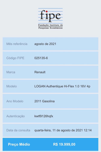 Imagem 5 de 6 de Renault Logan 2011 1.0 16v Authentique Hi-flex 4p