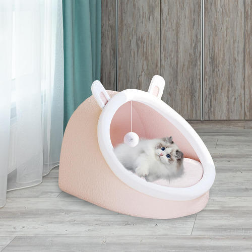 Cama De Gato, Quente De Inverno, Casa De Cachorro De Rosa S