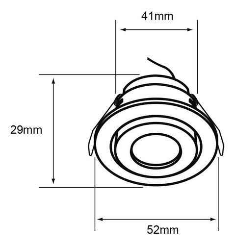 Imagen 5 de 6 de Mini Bala Led Negro, 3w, Luz Cálida, Atenuable, Interior
