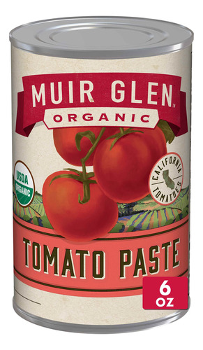Muir Glen Pasta De Tomate Orgnica, 6 Onzas (paquete De 24)