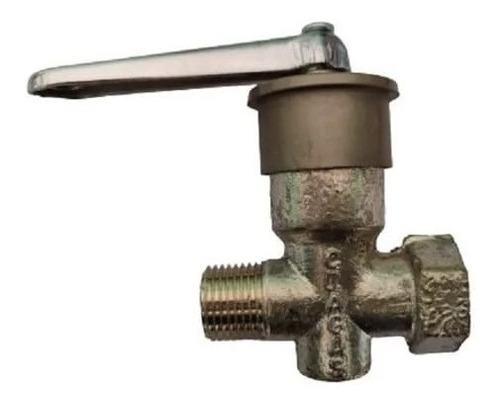 Llave De Paso Gas Aprobada S/campana Bronce 1/2 Pulgada M-h 