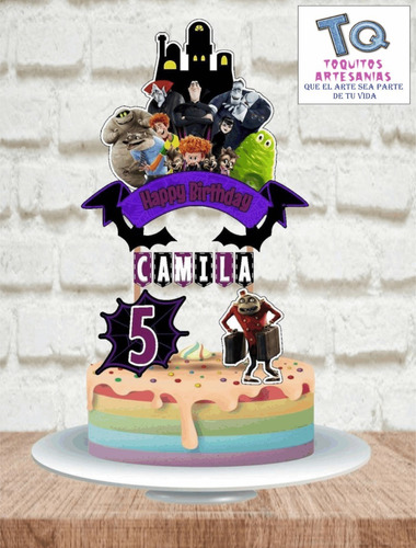 Imagen 3 de 6 de Cake Topper Hotel Transilvania Adorno Para Tortas