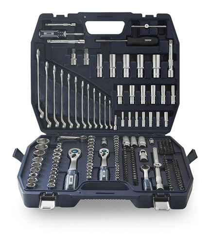 Set Herramientas Llaves Tubos Combinadas 218 Pz Bremen 1/4 3/8 1/2 Cod. 6630 Dgm
