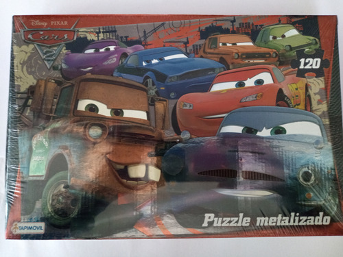 Rompecabezas Metalizado Cars 2 Con 120 Piezas 