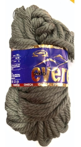 Estambre Grueso Everest 1 Madeja De 200 Gramos Color Gris Oscuro
