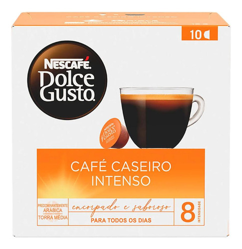 Café Dolce Gusto Caseiro Intenso Com 10 Cápsulas 90g