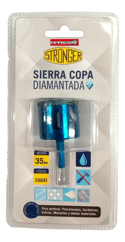 Mecha Sierra Copa Broca Diamantada 35mm Stronger- Ferrejido