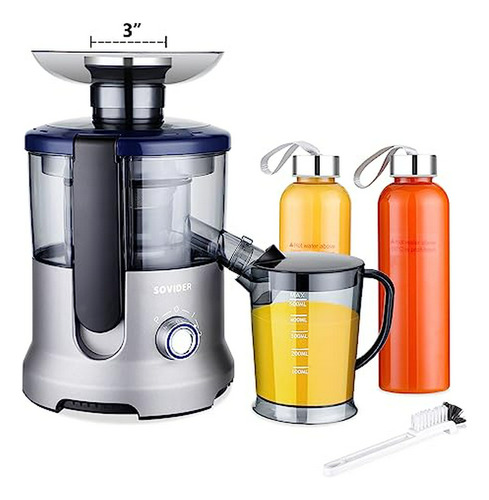 Extractor De Jugos  Rápido Con 2 Tazas Y 800w.