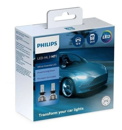 Kit Lamparas H7 Led Philips Ultinon Essential 6500k Cree Bv