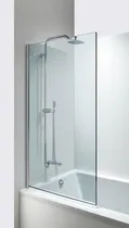 Comprar Mamparas Fija Para Baño 150x80 6mm Perfil Negro 