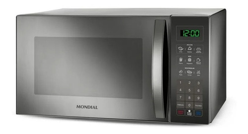 Micro-ondas Espelhado 34 Litros 1400w Mo-02-34-e Mondial 110V