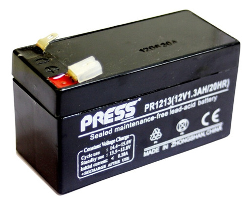 Bateria Gel De 12 Volt 1.3 Ah Press X 5 Unidades